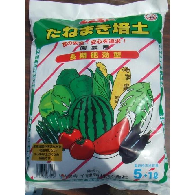 播種培土「たねまき培土」 6L（タキイ種苗）【送料込み】 長期肥効型