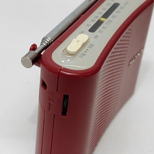 ソニー FM/AMハンディーポータブルラジオ レッド ICF-51/R ソニー FM/AMハンディーポータブルラジオ レッド ICF-51/R
