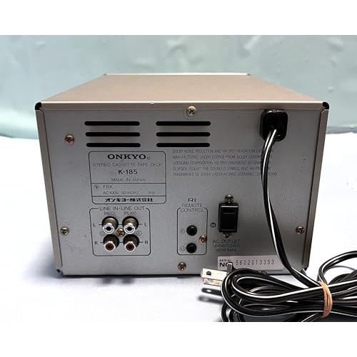 ONKYO オンキヨー（オンキョー） K-185-S カセットデッキ : 中古