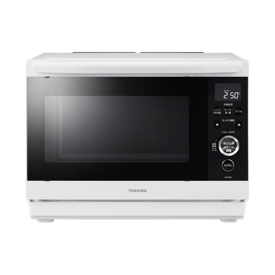 TOSHIBA(東芝) スチームオーブンレンジ 石窯ドーム 26L ER-D80A(W) ホワイト