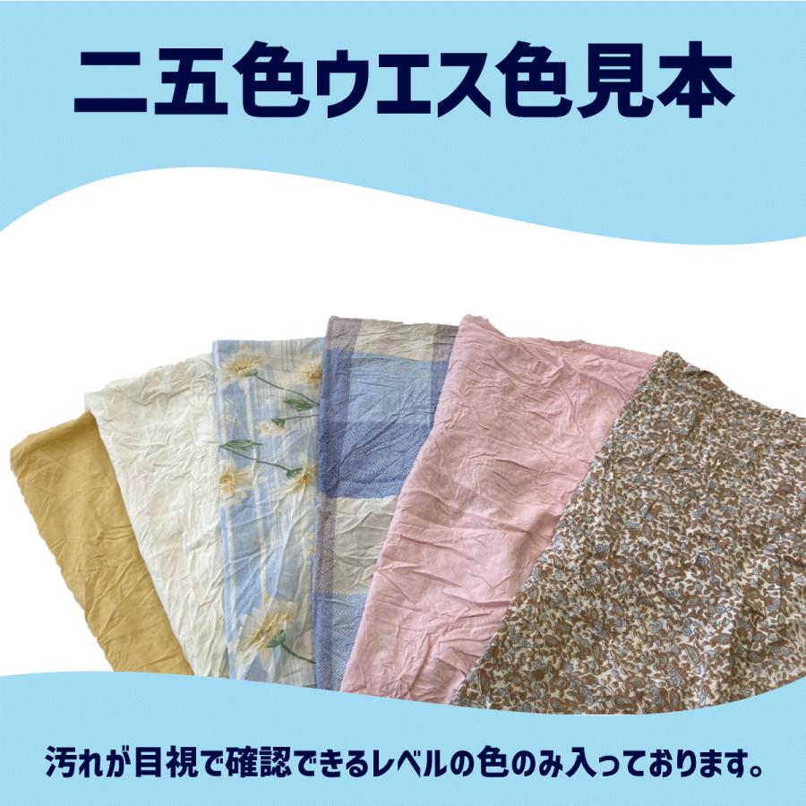 使い捨て　雑巾 ウエス　二五色ウエス 10kg　淡色　工場 布  ぞうきん　クロス　掃除　うえす｜suzuroku-uesu｜15