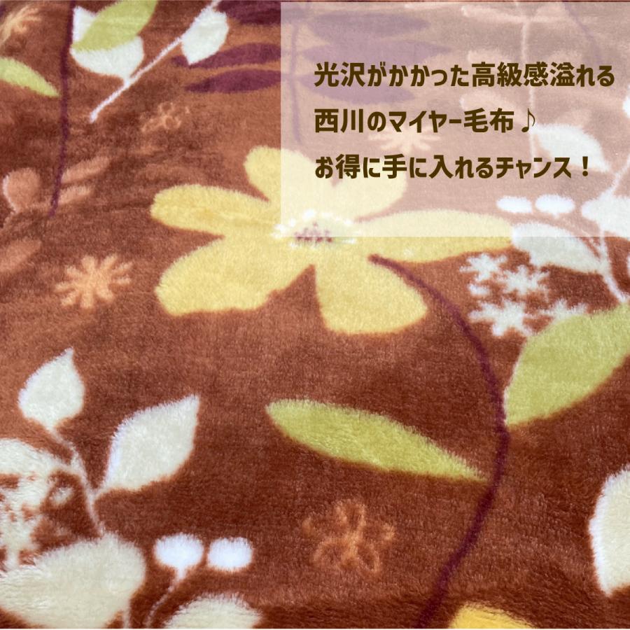 毛布 西川 シングル 140×200 アウトレット 1枚セット マイヤー 毛布 西川 シングル 140×200 アウトレット 1枚セット マイヤー