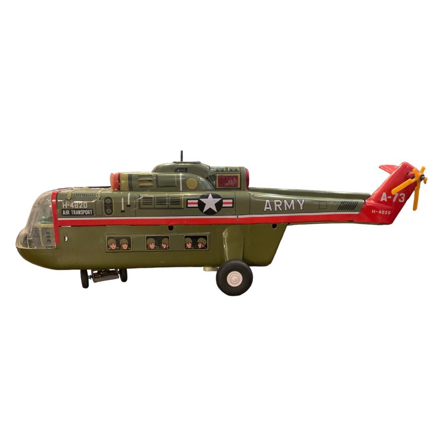 US ARMY 米軍ヘリコプターブリキ 日本製 H-4820航空輸送機 A-73 US ARMY 米軍ヘリコプターブリキ 日本製 H-4820航空輸送機 A-73