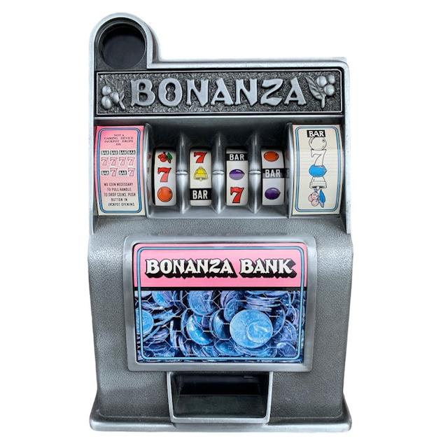 BONANZA スロットマシン メタルスロットコインバンク 貯金箱 : Toys