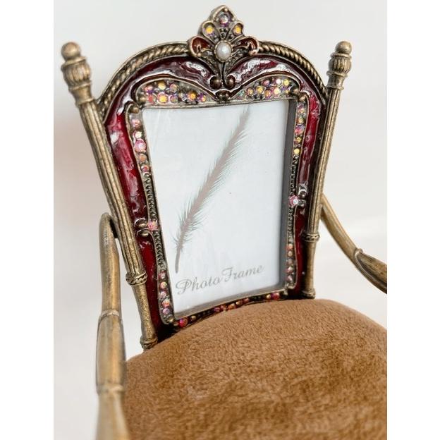 フォトフレーム椅子 インテリアドール椅子 写真立て バレンタイン