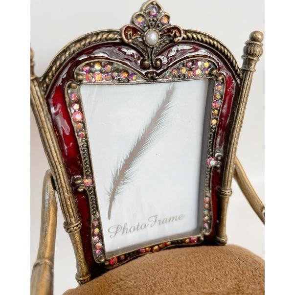 フォトフレーム椅子 インテリアドール椅子 写真立て バレンタイン