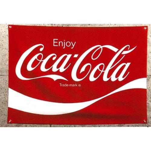 コカ コーラ ロゴ 旗 大判サイズ ファブリックサイン Coke Fabric Sign Logo アメリカン雑貨 インテリア雑貨 Cocacola Flag Toys雑貨suzuya 通販 Yahoo ショッピング