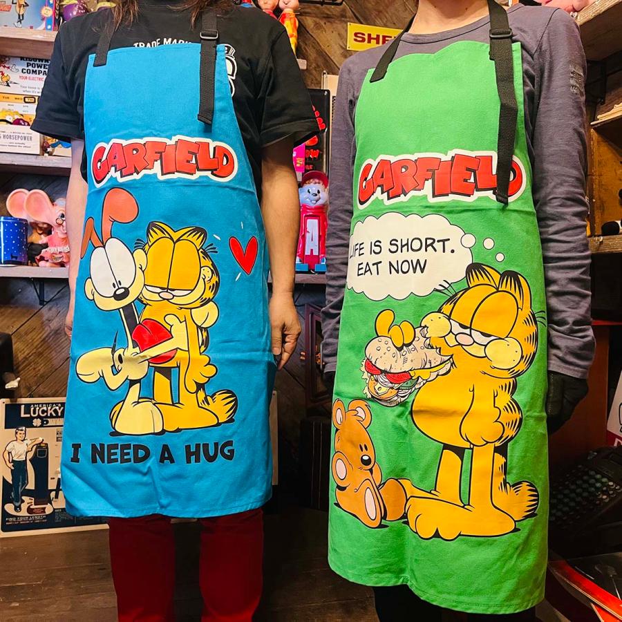 BIGプリント】GARFIELD APRON ガーフィールド エプロン GARFIELD