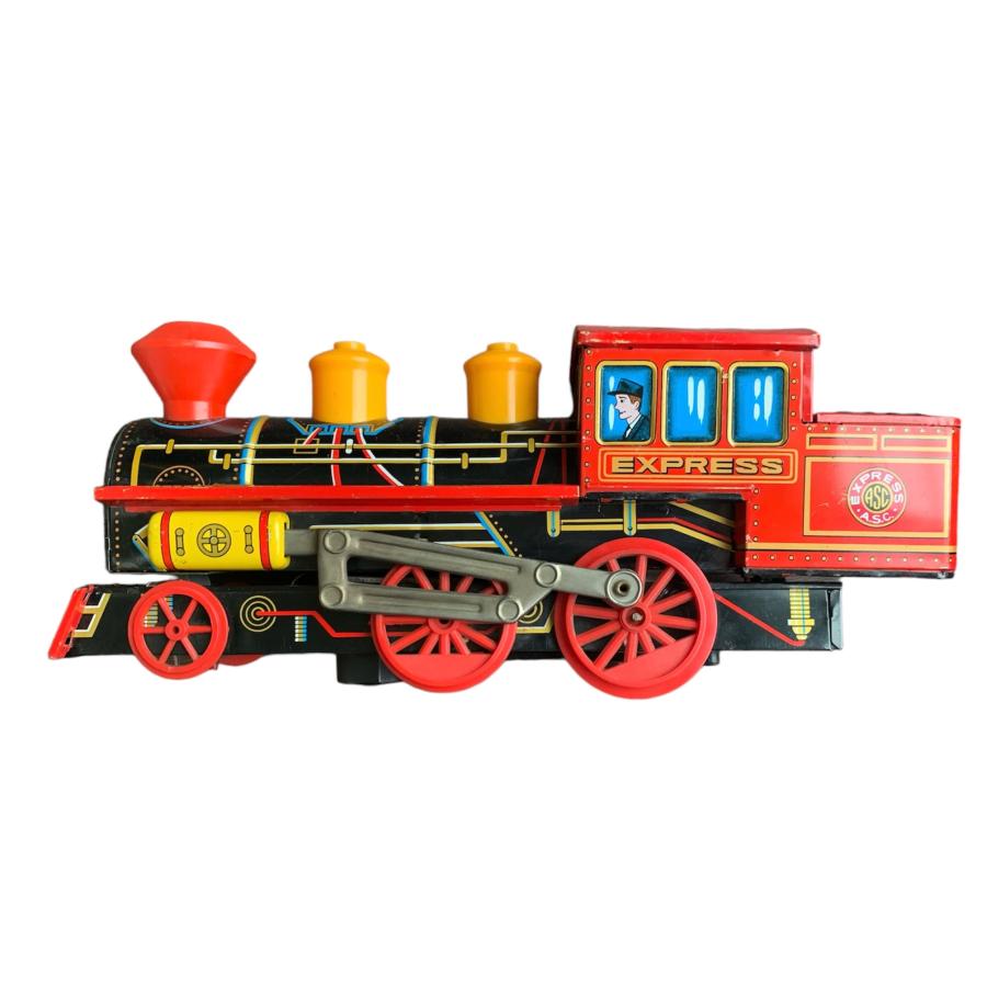 ブリキ蒸気機関車 EXPERESS 9511 日本製 ASC 昭和おもちゃ ブリキ蒸気機関車 EXPERESS 9511 日本製 ASC 昭和おもちゃ