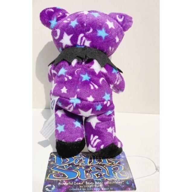 くまぬいぐるみ 星柄×パープル地 グレイトフルデッドビーンベア くまぬいぐるみ 星柄×パープル地 グレイトフルデッドビーンベア