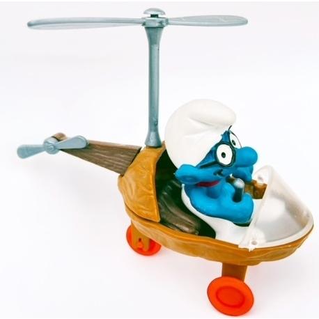 スマーフ SMURFS くるみのヘリコプター スマーフフィギュア スーパー 