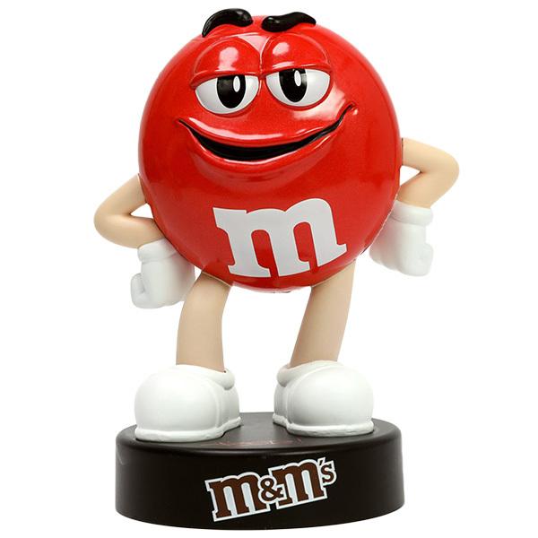 M&M'S　エムアンドエムズ人形 ダイキャストメタル フィギュア レッド　JADATOYS M&M’ S の公式ライセンスダイキャストメタル製 ４インチ フィギュア｜suzuyatoy