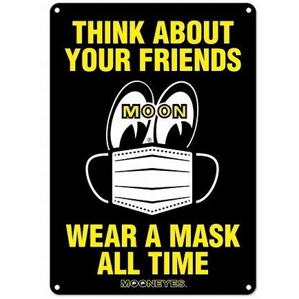 ムーンアイズ メッセージプレート看板 マスク Moon Message Plate Wear A Mask Moon 4w Toys雑貨suzuya 通販 Yahoo ショッピング