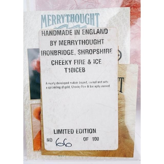 テディベア MERRYTHOUGHTメリーソートチーキーFIRE&ICE レッド