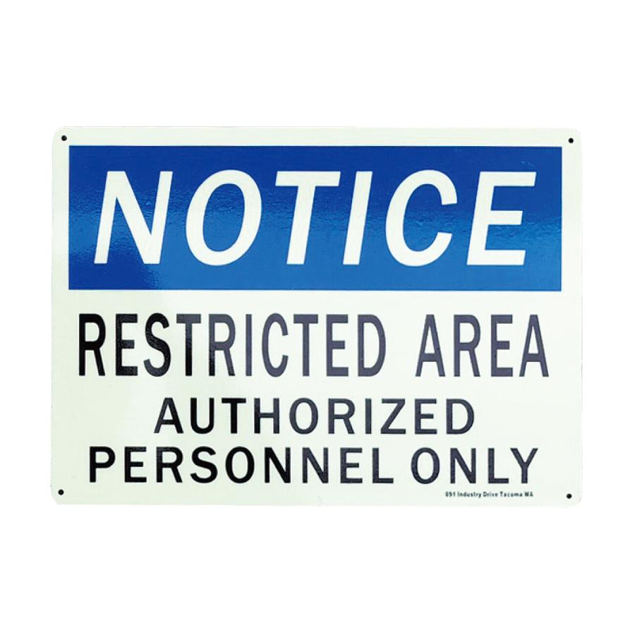 SECURITY SIGN NOTICE プレート サイン 蓄光看板 アメリカン雑貨