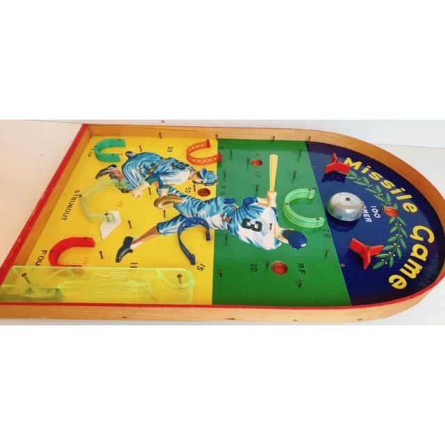 Missile GAME PINGBALLピンボール 昭和レトロ 木製 ピンボール台 Missile GAME PINGBALLピンボール 昭和レトロ 木製 ピンボール台