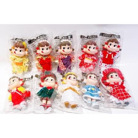 不二家 - ぺこちゃん人形キーチェーン10体 ぺこちゃん人形キーチェーン10体セット H8×W5cm : Toys雑貨