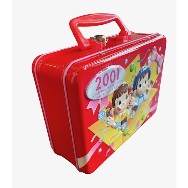 ぺこちゃんぽこちゃん2001年記念缶バック 2001 Celebrating the ぺこちゃんぽこちゃん2001年記念缶バック 2001 Celebrating the