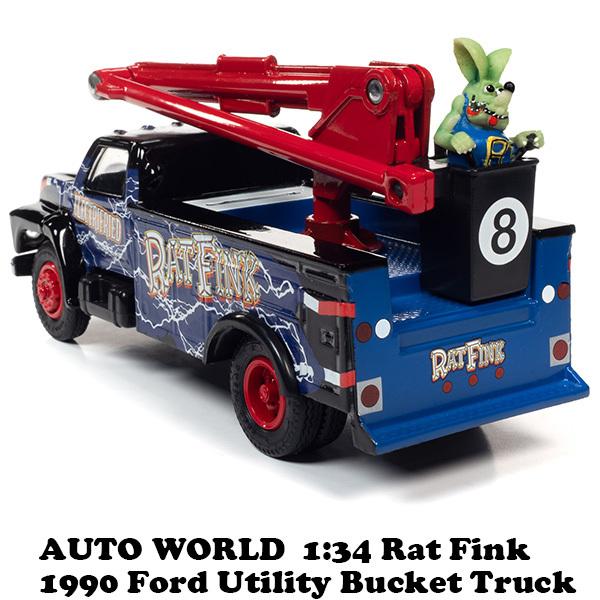 ミニカー Rat Fink 1930 Ford Bucket Truck RAT FINK（ラットフィンク） ラットフィンクミニカー1:34 Rat Fink