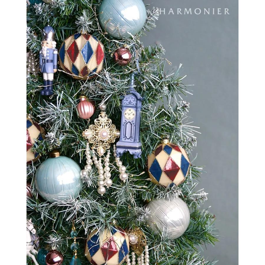 ハルモニア クリスマスオーナメント HARMONIER（ハルモニア） ウインターブルークロックオーナメント