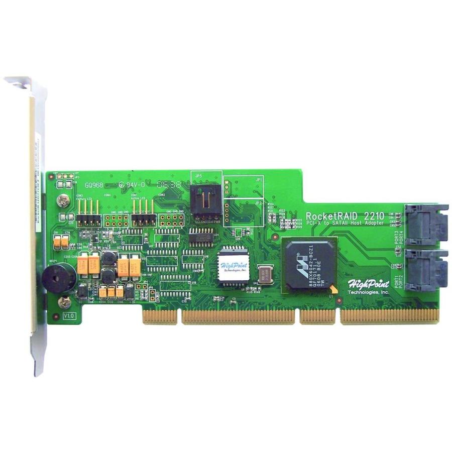 【予約販売】本Highpoint RocketRAID 2210 4チャンネル PCI-X SATA 3Gb s RAIDコントローラー　並行輸入品