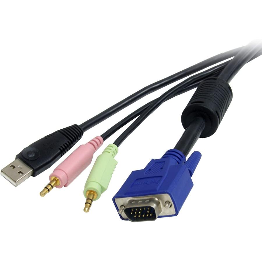 初売り】【初売り】USB VGA一体型KVMケーブル オーディオ対応 1.8m USBVGA4N1A6 並行輸入品 その他カメラ PC切替器専用USB VGA 極細KVMケーブル 1.8m SVUSBVGA6
