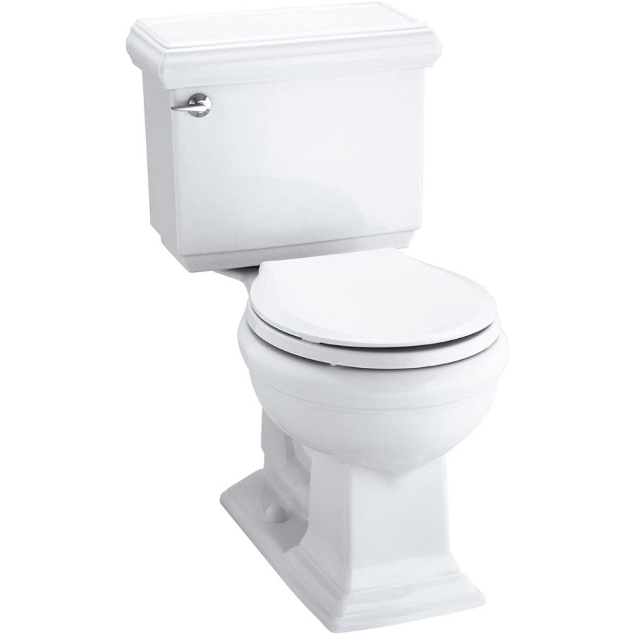 【おまけ付】 Comfort Memoirs K-3986-0 Kohler Height White　並行輸入品  Design Classic with Toilet Front Round Two-Piece その他DIY、業務、産業用品