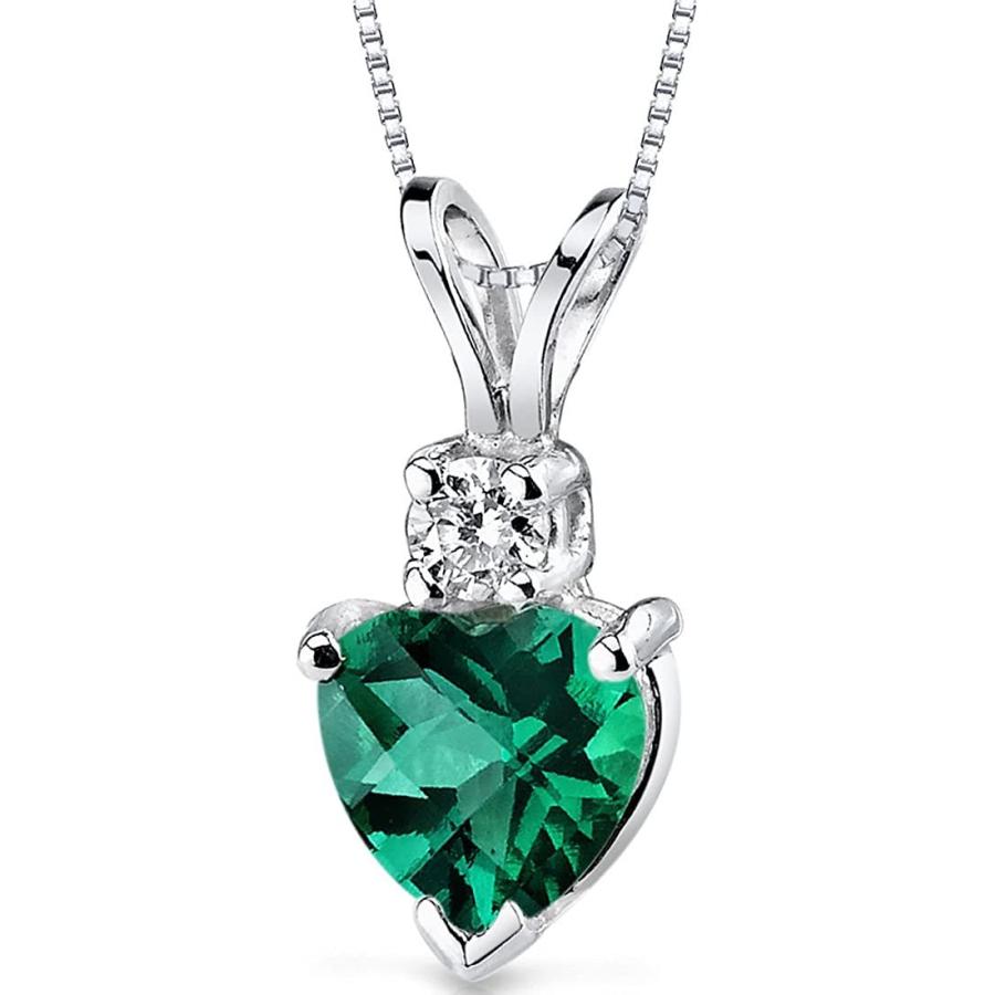 激安 新作 14カラット ホワイトゴールド ハートシェイプ 0 75カラット エメラルドダイヤモンドペンダント 並行輸入品 宝石ルース 裸石 Www Oroagri Eu