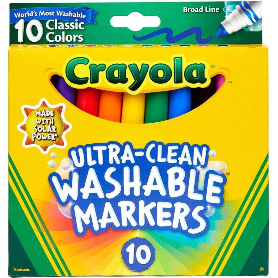 モールホットセール 通販 Yahoo ショッピング Washable Ultraclean Markers Crayola Count 並行輸入品 Classic Broadline Hfayb00iydm814k Svajones 10 取寄せ可 Hotelkenti Ci