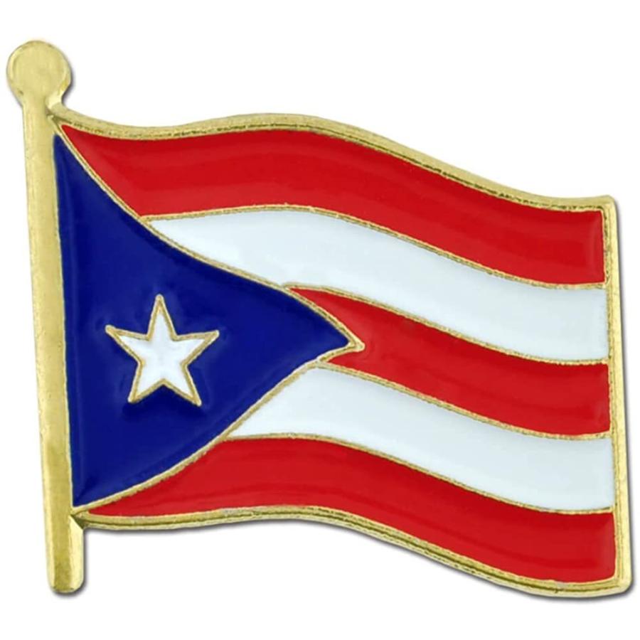 PinMart Puerto Rican Puerto Rico World Flag Enamel Lapel Pin 3/4inch　並行輸入品
