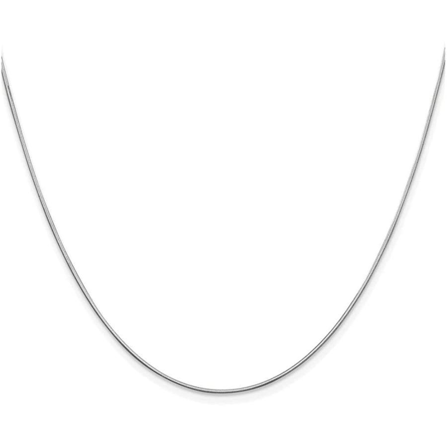 14 Kホワイトゴールド0.80 MM Ocatagonalスネークチェーンネックレス　並行輸入品