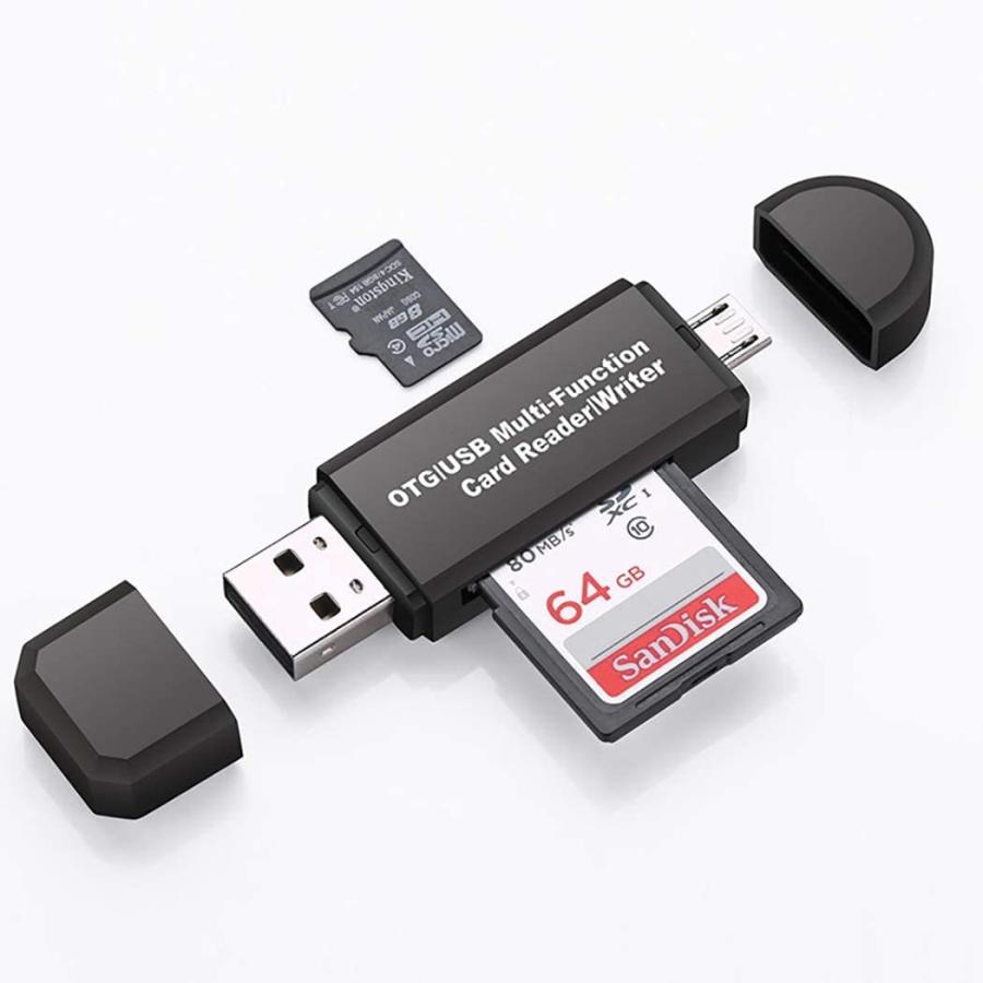 CLWHJ SDカードリーダー/SDカードアダプター SD/Micro SDカード