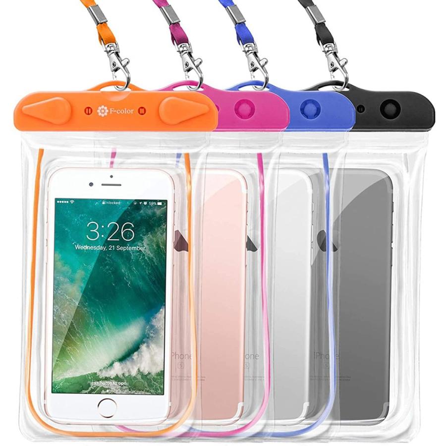 優れた価格 防水ケース 4パック Fカラー Iphone フローティングクリア防水電話ポーチ パソコン周辺機器 Tpuドライケース Iphone X Pixel 8 7 Plus ホームボタン Iphone Google Pixel Samsung Htc Lg ブル Hfayb01m9bygb0k Svajones 品質証明書付き