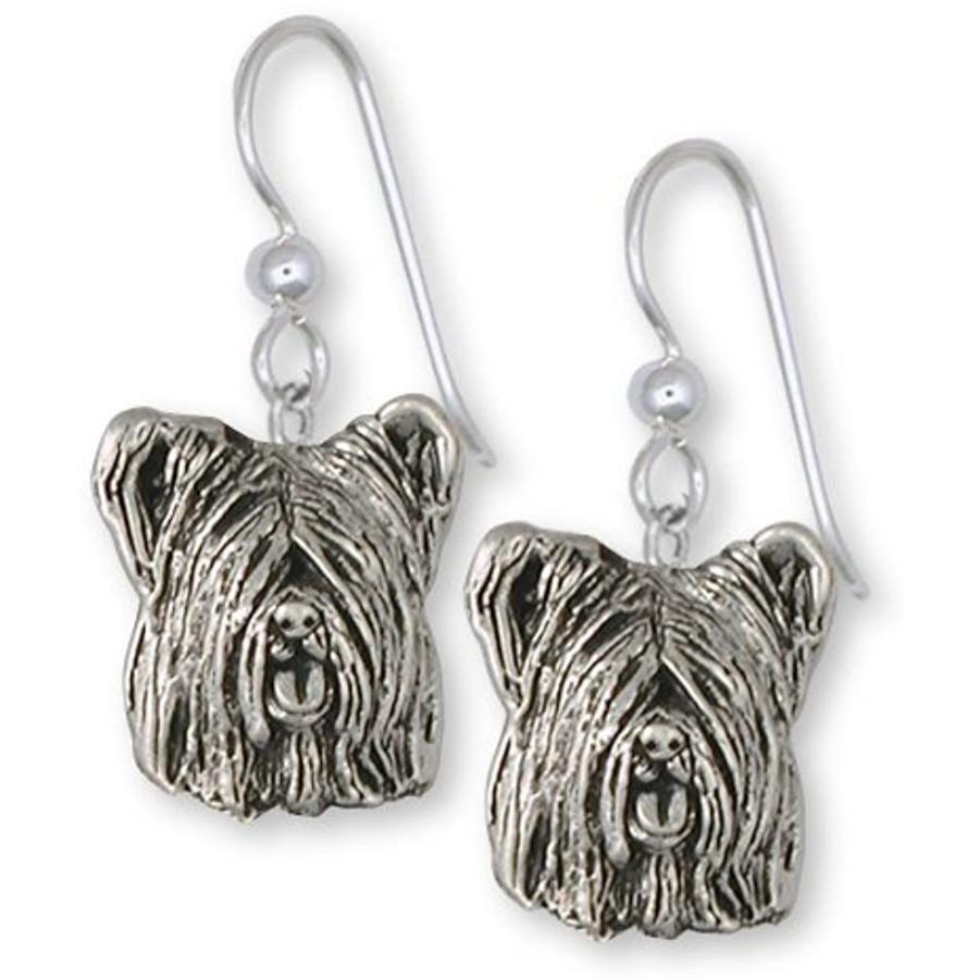【タイムセール！】 Skye Terrier SKY4-E　並行輸入品 Jewelry Dog Handmade Earrings Terrier Skye Silver Sterling Jewelry 宝石ルース、裸石