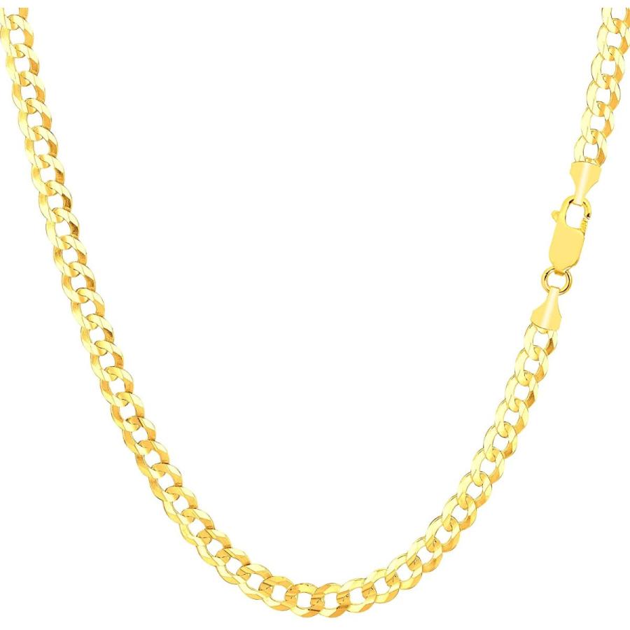 独特の上品 Curb Solid Filled Gold Yellow 14K Chain 8.5inch　並行輸入品  3.6mm  Bracelet 宝石ルース、裸石