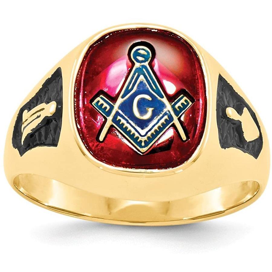 ワンピなど最旬ア 14 宝石ルース 裸石 Kイエローゴールドメンズ合成ルビーフリーメイソンリング 並行輸入品 Hfaybkhvtkならショッピング ランキングや口コミも豊富なネット通販 更にお得なpaypay残高も スマホアプリも充実で毎日どこからでも気になる商品を