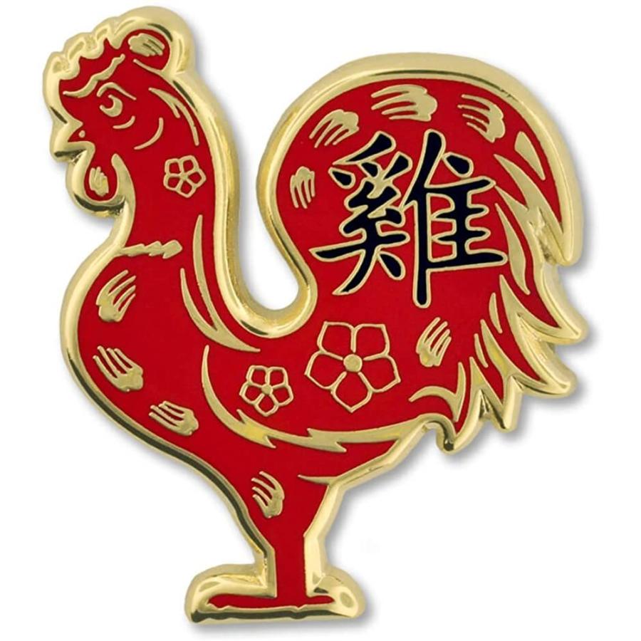 Pinmart 's Chinese Zodiac ゴールド Year of Chinese the of Rooster New  Yearエナメルラペルピン 1