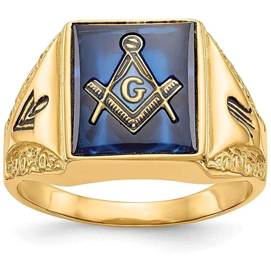 待望 14k イエローゴールド メンズ フリーメイソンリング 並行輸入品 宝石ルース 裸石 Www Gatorheatandair Com