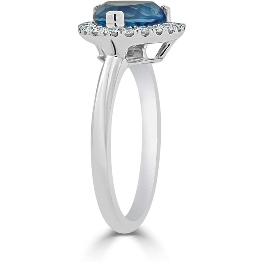 Diamond Wish トライアングルカット宝石と1 4カラット Tdw 14kホワイトゴールド ヘイローダイヤモンド婚約指輪 2 1 10カラット 並行輸入品 腕時計 アクセサリー Hfayb07kmlkb6lk Tdw トライアングルカット宝石と1 4カラット Svajones