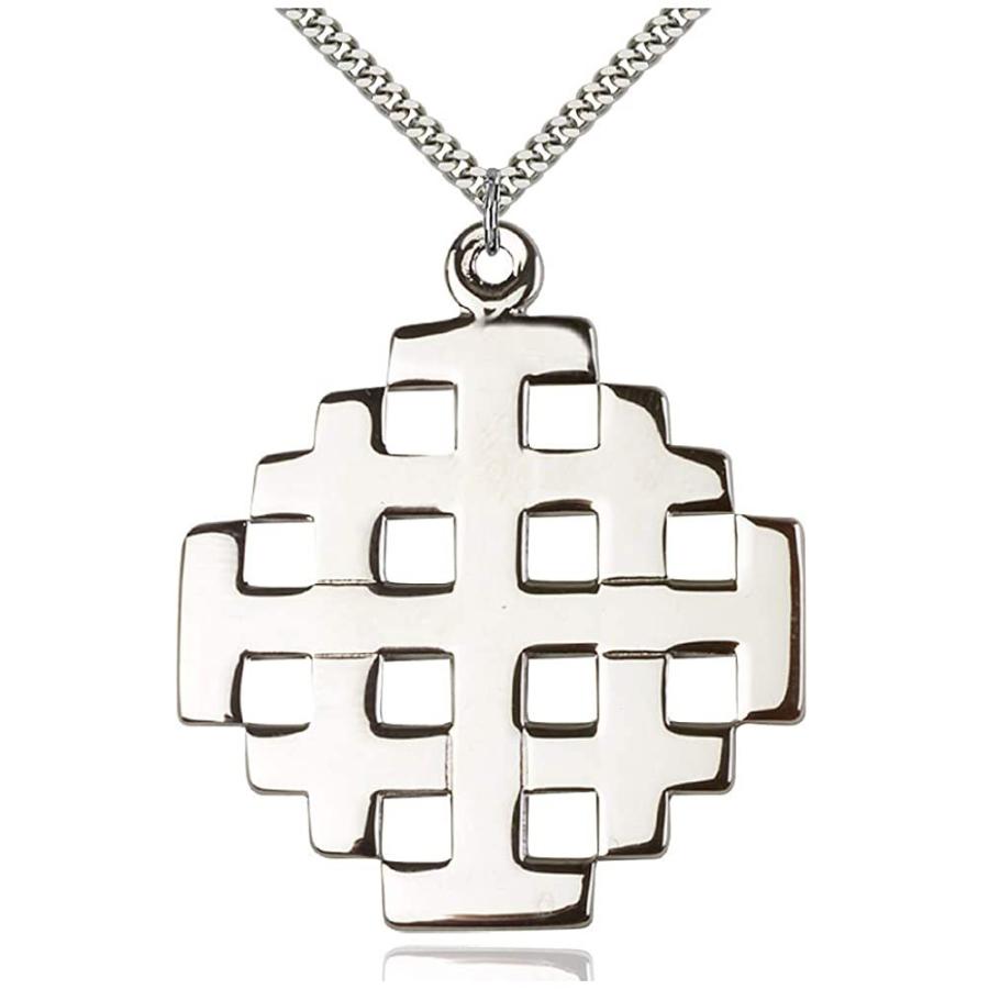 DiamondJewelryNY スターリングシルバー エルサレムクロスペンダント