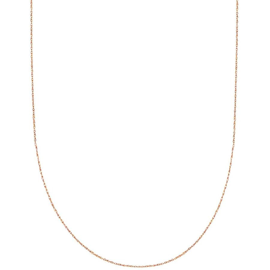 高評価のクリスマスプレゼント 14k Rose 16inch　並行輸入品  0.6mm  Necklace Chain Rope Gold 宝石ルース、裸石