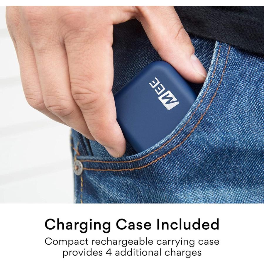 「送料無料・年末感謝」 MEE audio X10 トゥルーワイヤレスインイヤーヘッドホン 人間工学設計 IPX5耐汗性 バッテリー寿命4.5時間 (コンパクト充電ケース含む23時間) (ブルー) 【RIZ2253270510】(13885円)