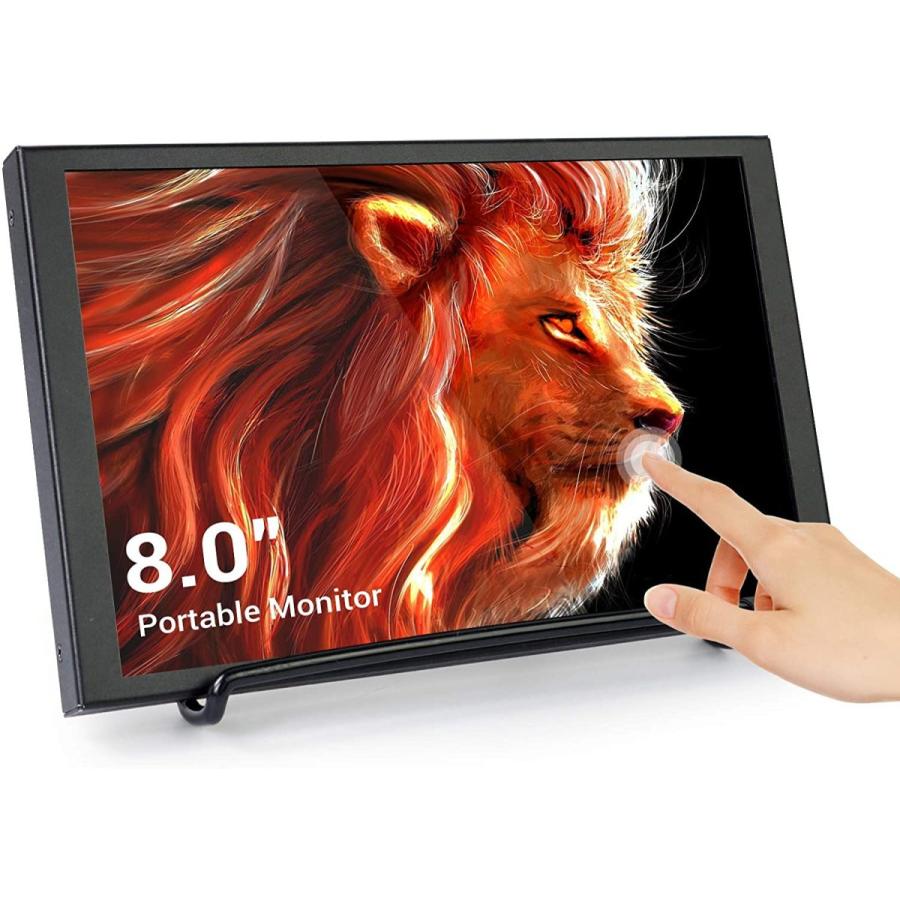 ELECROW Inch Touchscreen Monitor Small HDMI Portable LCD Display 1280x800 with HDMI Port Built in Speakers USB Powered Compatible with Laptop  PC
