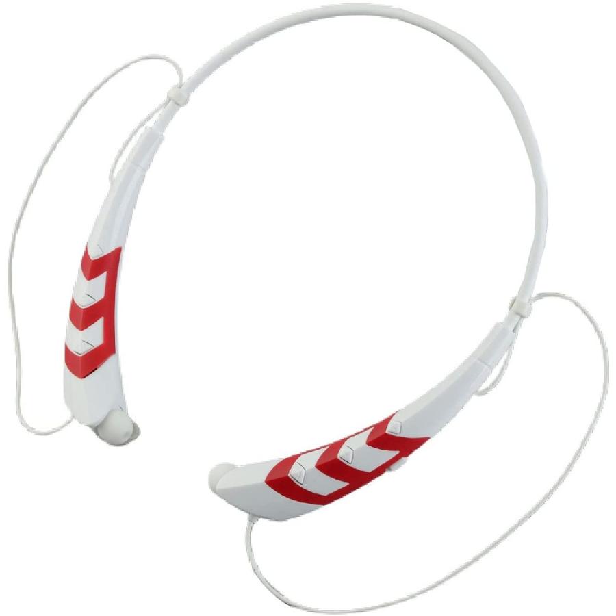 新作人気 Sports 5.1 Bluetooth  Earphones Headphone Red　並行輸入品 White - Games for Bud Ear Earbud Wireless Hanging Neck ABS Stereo その他カメラ