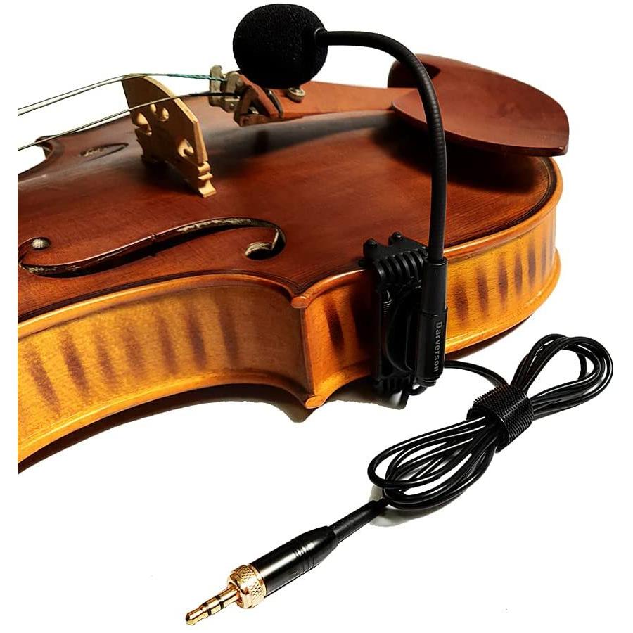 2021最新のスタイル System Wireless Transmitter Belt-Pack sennheiser for Microphone Clip Fiddle Violin 4/4 Condenser Connector　並行輸入品 1/8 with Mic Instrument その他カメラ