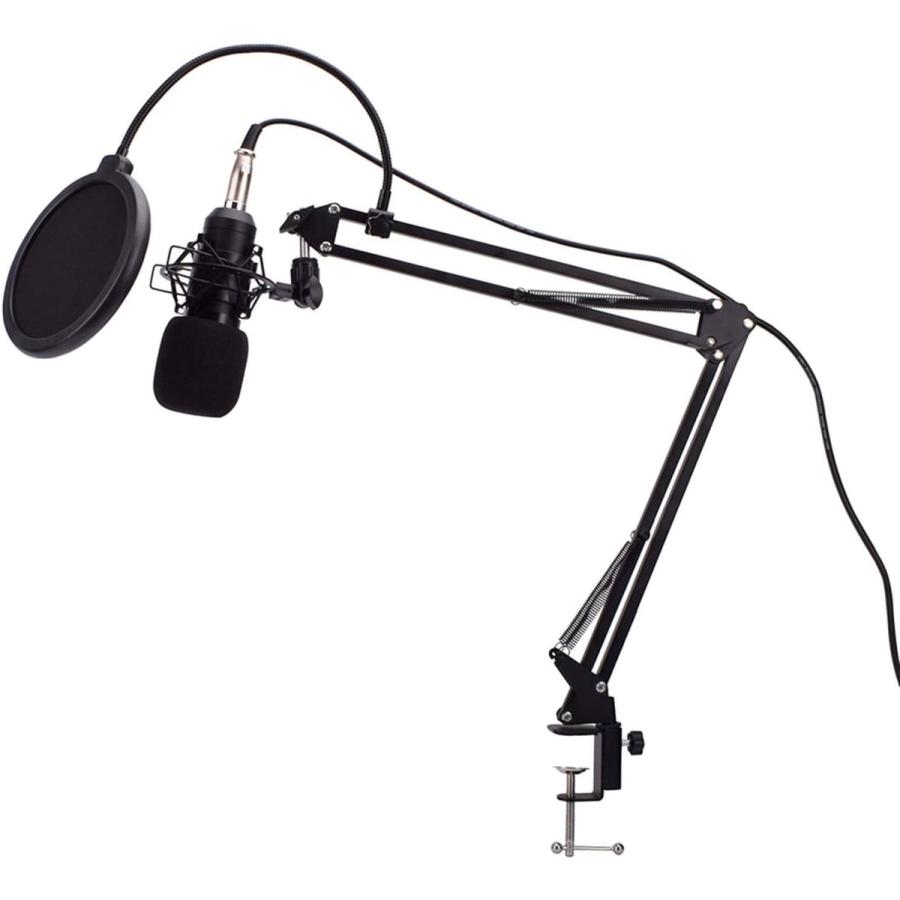 残りわずか Kannore Zheyang Live Audio Bm 800 All Black Series Set Equipment Condenser Microphone 35 Type Alloy Stand Metal Shock Proof Frame 2 5m Audio Cable Us 日本産 Mediquicklab Com