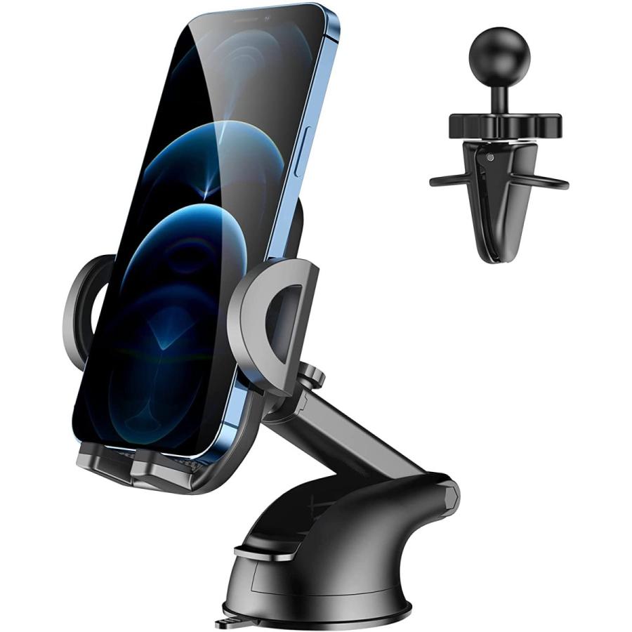 年最新海外 Creadream 車用携帯電話マウント アップグレードされたロングアーム 吸盤 電話ホルダー ダッシュボード用 通気孔 フロントガラス用 ハンズフリースタンドクリッ 注目の Epicmountainbike Com
