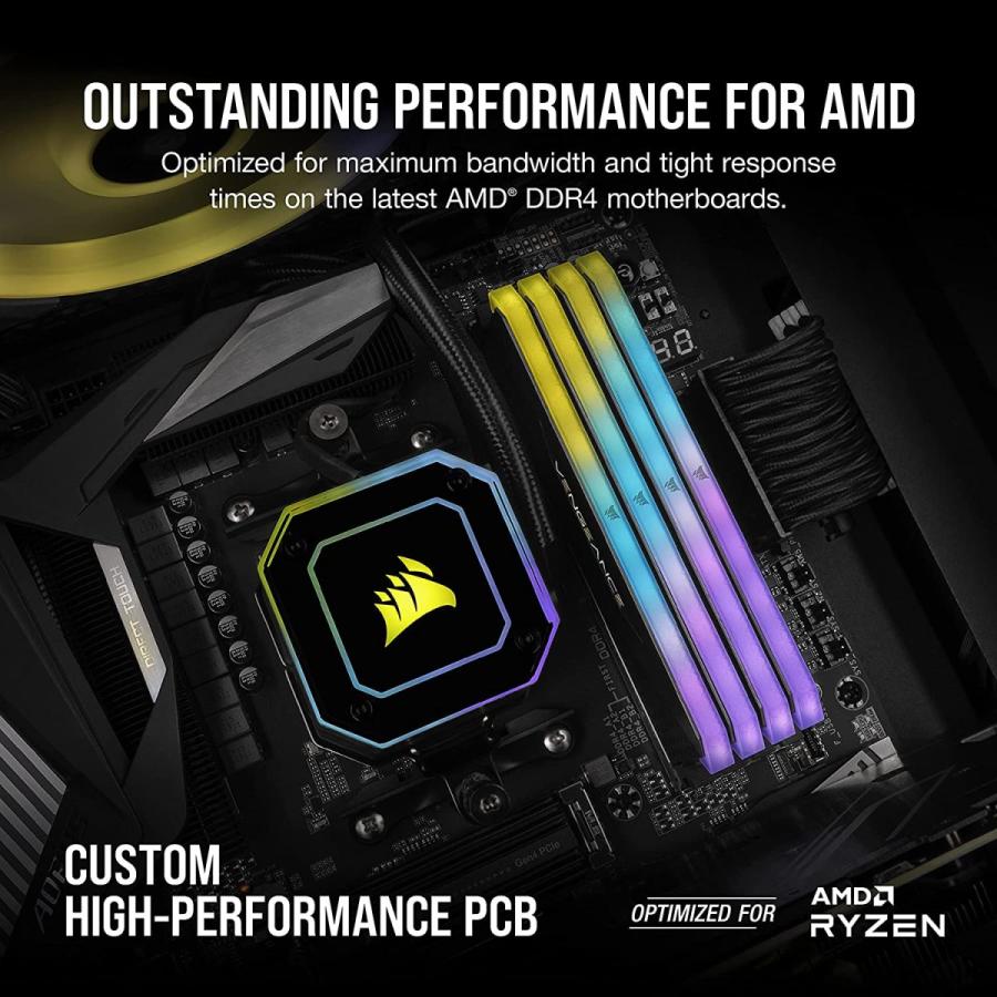 新入荷!!【日本未発売】 CORSAIR DDR4-32GB 4000MHz CL18 デスクトップPC用メモリ VENGEANCE RGB RT 32GB [16GB×2枚] 【DGJ6320876249】(22920円)