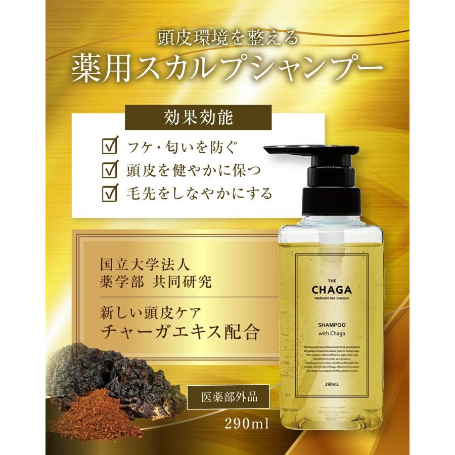 レフィーネ 頭皮ケア ザ チャーガ 薬用 スカルプシャンプー (290mL