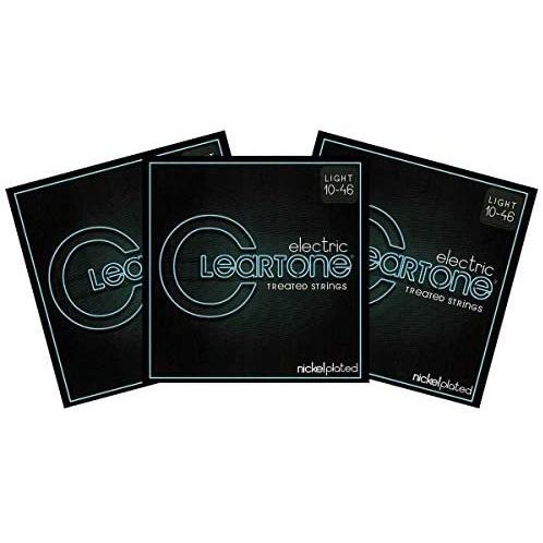 Cleartone Guitar Strings | 3 Sets | Electric | Nickel | 10-46 | Super long life エレキギター弦